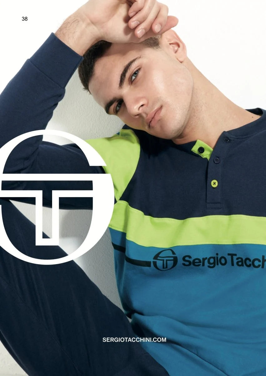 Pigiama uomo Sergio Tacchini caldo cotone interlock PG37628