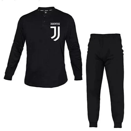 Pigiama Uomo Lungo in Cotone FC Juventus Prodotto Ufficiale JU14090