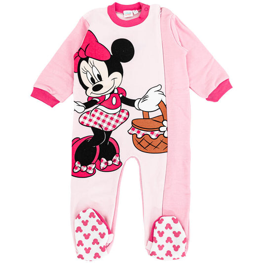 Minnie - Pigiamone baby zip Disney con piedino antiscivolo