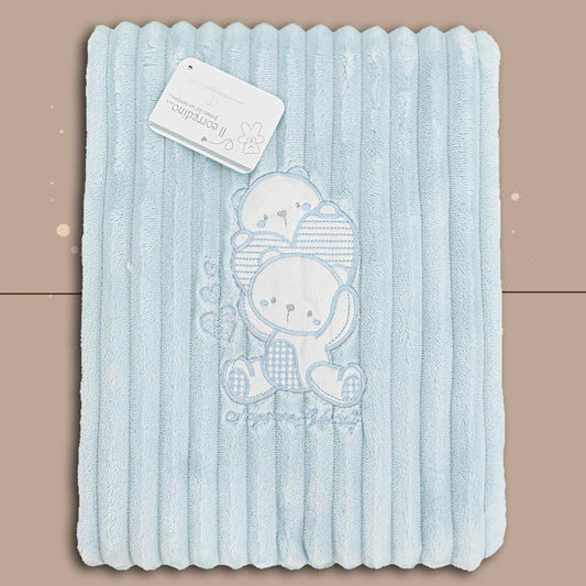 Nazareno Gabrielli Piumoncino Culla In Pile ricamo Bear Ng4744