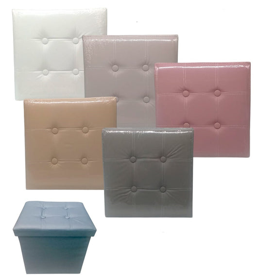 Pouf Contenitore Ecopelle Loren