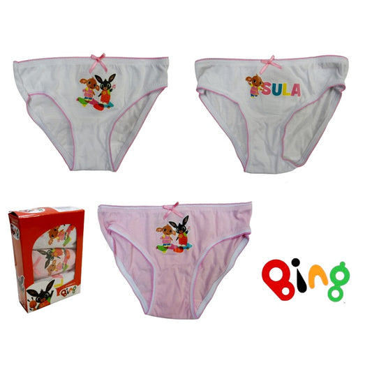 Slip Bimbe in cotone di Bing SET 3 PZ